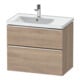Duravit Meuble sous lavabo D-Neo 78,4x45,2 cm, 1 porte, gauche, chêne/oeuf marbré-1
