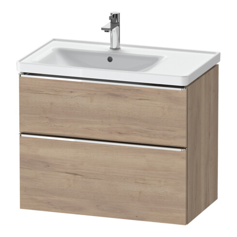 Duravit Meuble sous lavabo D-Neo 78,4x45,2 cm, 1 porte, gauche, chêne/oeuf marbré