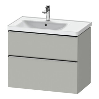 Duravit Meuble sous lavabo D-Neo 78,4x45,2 cm, 1 porte, gauche, finition gris mat