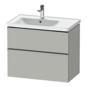 Duravit Meuble sous lavabo D-Neo 78,4x45,2 cm, 1 porte, gauche, finition gris mat