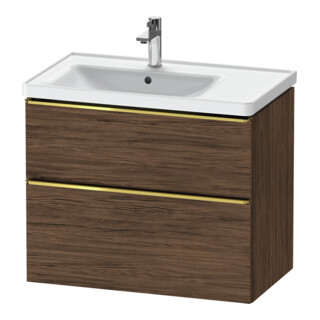Duravit Meuble sous-lavabo D-Neo 78,4x45,2 cm, 1 porte, gauche, gris poli/nuancé foncé