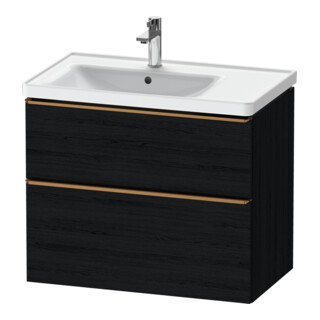 Duravit Meuble sous lavabo D-Neo 78,4x45,2 cm, 1 porte, L, chêne noir mat