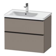 Duravit Meuble sous lavabo D-Neo 78,4x45,2 cm, 1 porte, L, noir/Bas ma-1