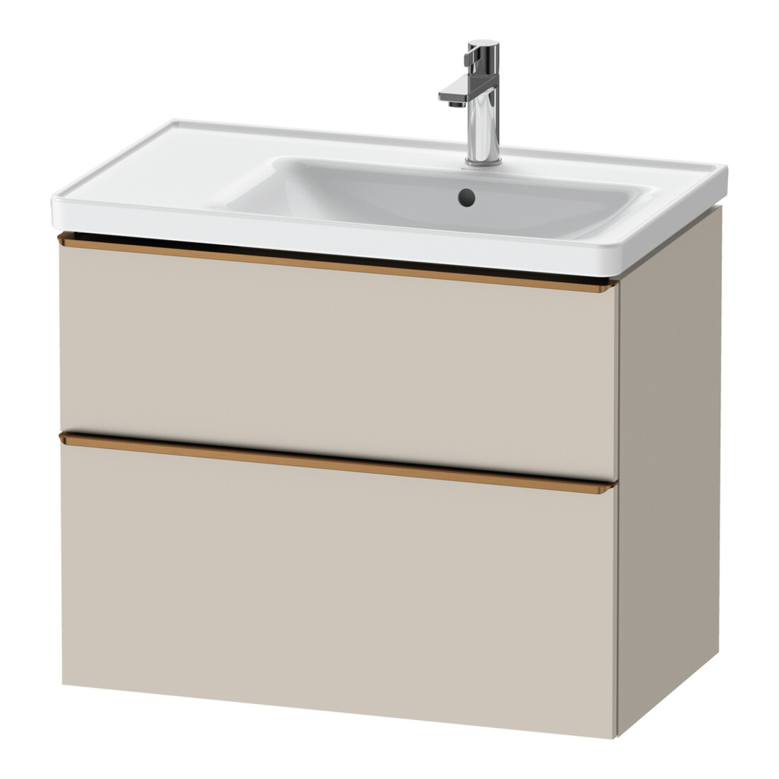 Duravit Meuble sous-lavabo D-Neo 78,4x45,2 cm, 1 porte, taupe mat