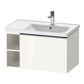Duravit Meuble sous lavabo D-Neo 78,4x45,2 cm, 1 tiroir, A, B droite, blanc brillant