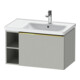 Duravit Meuble sous-lavabo D-Neo 78,4x45,2 cm, 1 tiroir, A, B droite, doré poli/gris mat-1