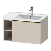 Duravit Meuble sous-lavabo D-Neo 78,4x45,2 cm, 1 tiroir, A, B droite, doré poli/Taupe mat