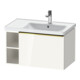 Duravit Meuble sous lavabo D-Neo 78,4x45,2 cm, 1 tiroir, A, B droite, or poli/blanc brillant-1