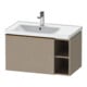 Duravit Meuble sous lavabo D-Neo 78,4x45,2 cm, 1 tiroir, A, B gauche, bronze grainé/lin-1