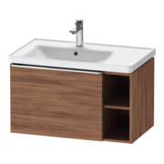 Duravit Meuble sous lavabo D-Neo 78,4x45,2 cm, 1 tiroir, A, B gauche, chr/noisette nat.