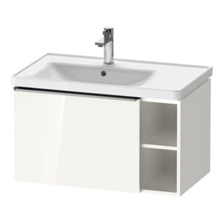 Duravit Meuble sous lavabo D-Neo 78,4x45,2 cm, 1 tiroir, A, B gauche, ES blanc/bois brillant