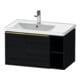 Duravit Meuble sous-lavabo D-Neo 78,4x45,2 cm, 1 tiroir, A, B gauche, laqué or/chêne noir-1