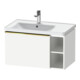 Duravit Meuble sous-lavabo D-Neo 78,4x45,2 cm, 1 tiroir, A, B gauche, or poli/blanc mat-1