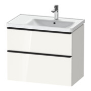Duravit Meuble sous-lavabo D-Neo 78,4x45,2 cm, 1 tiroir, B D, noir/blanc brillant