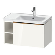 Duravit Meuble sous-lavabo D-Neo 78,4x45,2 cm, 1 tiroir, B droite, bronze mat/blanc brillant