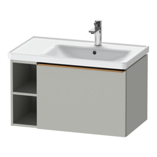 Duravit Meuble sous-lavabo D-Neo 78,4x45,2 cm, 1 tiroir, B droite, bronze mat/gris