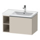 Duravit Meuble sous-lavabo D-Neo 78,4x45,2 cm, 1 tiroir, B droite, finition Taupe mat-1