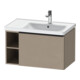 Duravit Meuble sous-lavabo D-Neo 78,4x45,2 cm, 1 tiroir, B droite, noir/lin-1