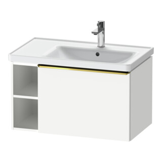 Duravit Meuble sous-lavabo D-Neo 78,4x45,2 cm, 1 tiroir, B droite, or poli/blanc mat