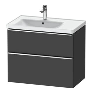 Duravit Meuble sous lavabo D-Neo 78,4x45,2 cm, 1 tiroir, B gauche, chr/Grap ma