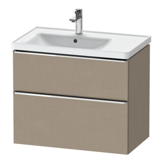 Duravit Meuble sous lavabo D-Neo 78,4x45,2 cm, 1 tiroir, B gauche, chr/lin
