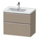 Duravit Meuble sous lavabo D-Neo 78,4x45,2 cm, 1 tiroir, B gauche, chr/lin-1
