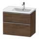 Duravit Meuble sous lavabo D-Neo 78,4x45,2 cm, 1 tiroir, B R, ES chêne foncé-1