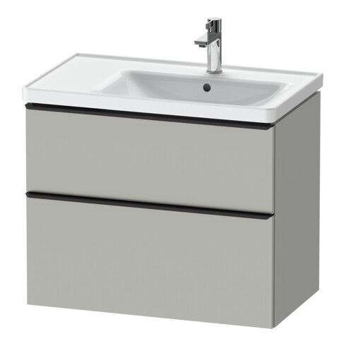 Duravit Meuble sous-lavabo D-Neo 78,4x45,2 cm, 1 tiroir, B R, noir/gris mat