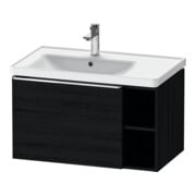 Duravit Meuble sous lavabo D-Neo 78,4x45,2 cm, 1 tiroir, bec à gauche, chr/chêne noir