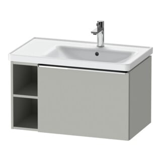 Duravit Meuble sous lavabo D-Neo 78,4x45,2 cm, 1 tiroir, bec. droite, chrome/béton ma