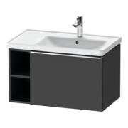 Duravit Meuble sous lavabo D-Neo 78,4x45,2 cm, 1 tiroir, bec droite, chrome/Grap ma
