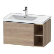 Duravit Meuble sous lavabo D-Neo 78,4x45,2 cm, 1 tiroir, blanc, effet marbre