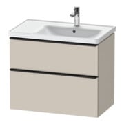 Duravit Meuble sous lavabo D-Neo 78,4x45,2 cm, 1 tiroir, blanc/gris taupe