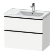 Duravit Meuble sous-lavabo D-Neo 78,4x45,2 cm, 1 tiroir, blanc/noir mat
