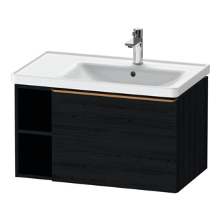 Duravit Meuble sous-lavabo D-Neo 78,4x45,2 cm, 1 tiroir, bronzé/chêne noir