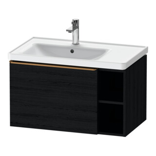 Duravit Meuble sous lavabo D-Neo 78,4x45,2 cm, 1 tiroir, bronzé/Eiche noir