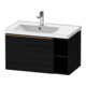 Duravit Meuble sous lavabo D-Neo 78,4x45,2 cm, 1 tiroir, bronzé/Eiche noir-1