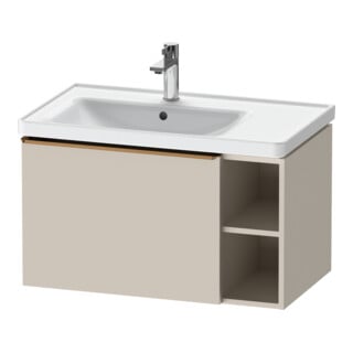 Duravit Meuble sous lavabo D-Neo 78,4x45,2 cm, 1 tiroir, bronzé/Taupe mat