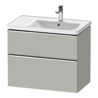 Duravit Meuble sous lavabo D-Neo 78,4x45,2 cm, 1 tiroir, Droit, chrome/béton ma