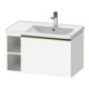 Duravit Meuble sous lavabo D-Neo 78,4x45,2 cm, 1 tiroir, droite, bronze mat/blanc-1