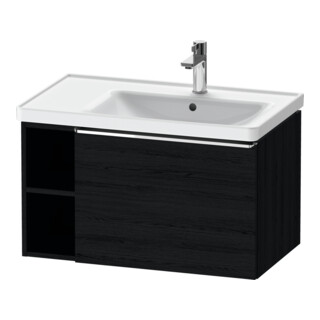 Duravit Meuble sous-lavabo D-Neo 78,4x45,2 cm, 1 tiroir, droite, chr/chêne noir