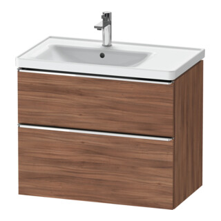 Duravit Meuble sous-lavabo D-Neo 78,4x45,2 cm, 1 tiroir, G chromé/noisette nat.