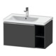 Duravit Meuble sous-lavabo D-Neo 78,4x45,2 cm, 1 tiroir, gauche, chr/Grap ma-1