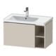 Duravit Meuble sous lavabo D-Neo 78,4x45,2 cm, 1 tiroir, gauche, chr/Taupe mat-1
