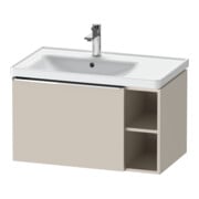 Duravit Meuble sous lavabo D-Neo 78,4x45,2 cm, 1 tiroir, gauche, chr/Taupe mat