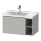 Duravit Meuble sous lavabo D-Neo 78,4x45,2 cm, 1 tiroir, gauche, chrome/béton mat-1