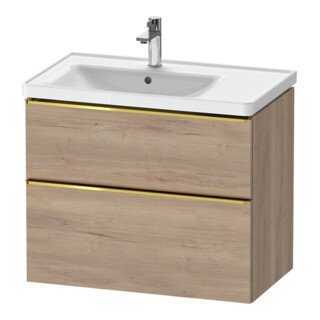 Duravit Meuble sous-lavabo D-Neo 78,4x45,2 cm, 1 tiroir, gauche, poli/gris marbré