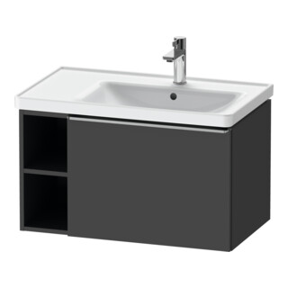 Duravit Meuble sous lavabo D-Neo 78,4x45,2 cm, 1 tiroir, graphite mat