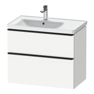 Duravit Meuble sous-lavabo D-Neo 78,4x45,2 cm, 1 tiroir, L, noir/blanc mat