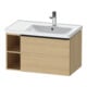 Duravit Meuble sous-lavabo D-Neo 78,4x45,2 cm, 1 tiroir, noir/chêne naturel-1